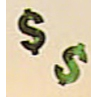 Green Dollar Sign Confetti
